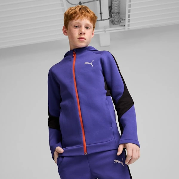 Stilful PUMA Hoodie Til Aktive Børn Fuld Zip Komfort